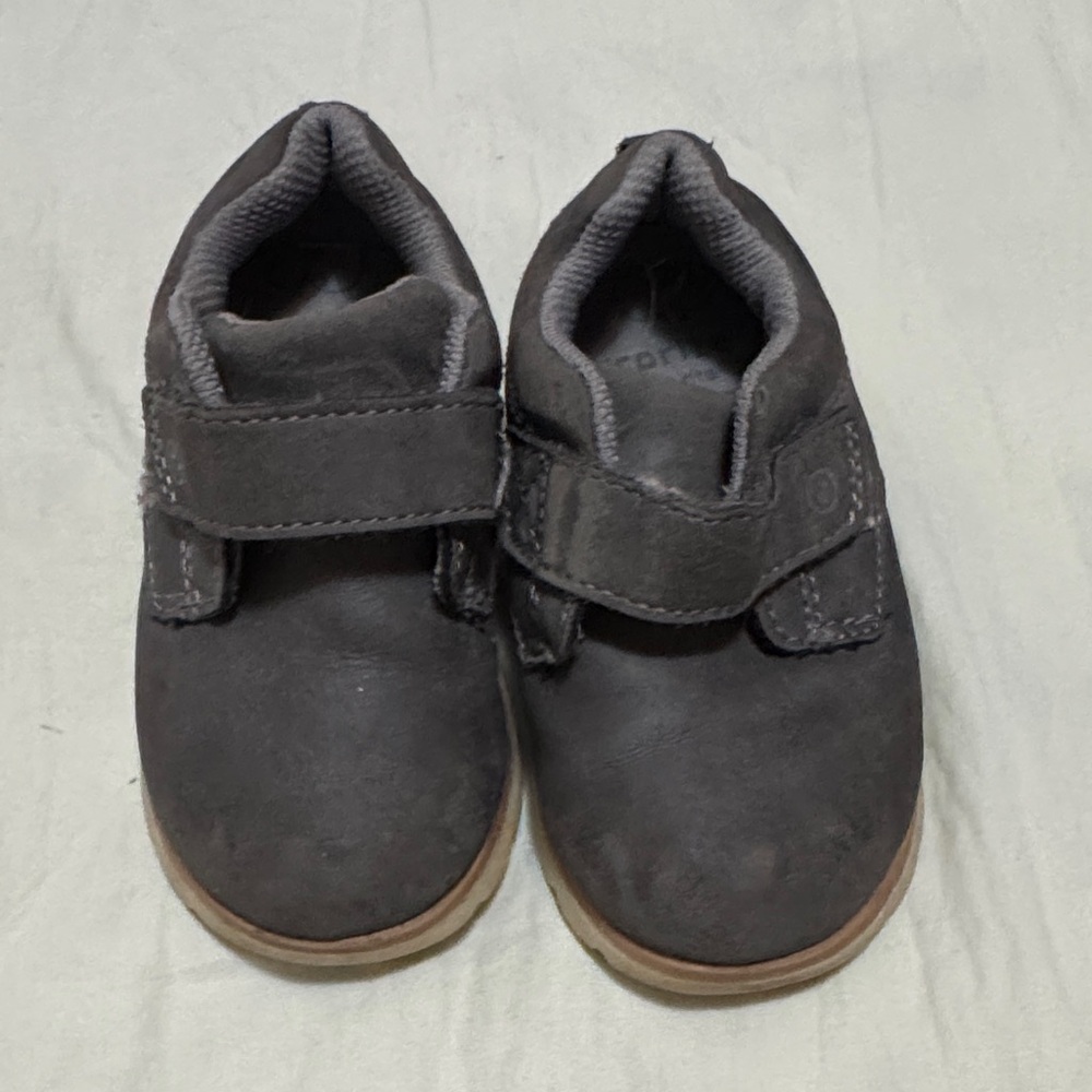 Surprize by Stride Rite Winston Machine Washable Grey Velcro Toddler Sneakers 6
